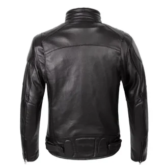 Men’s Classic Rider Motorcycle Jacket – Thick Genuine Cowhide Leather Coat, Protective Vintage Biker Outerwear