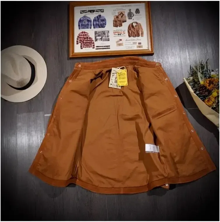 Men’s Luxury Italian Suede Leather Shirt – Retro Western Denim Style 1.0mm Genuine Kid Suede, Classic Natural Leather Casual Wear - Image 2