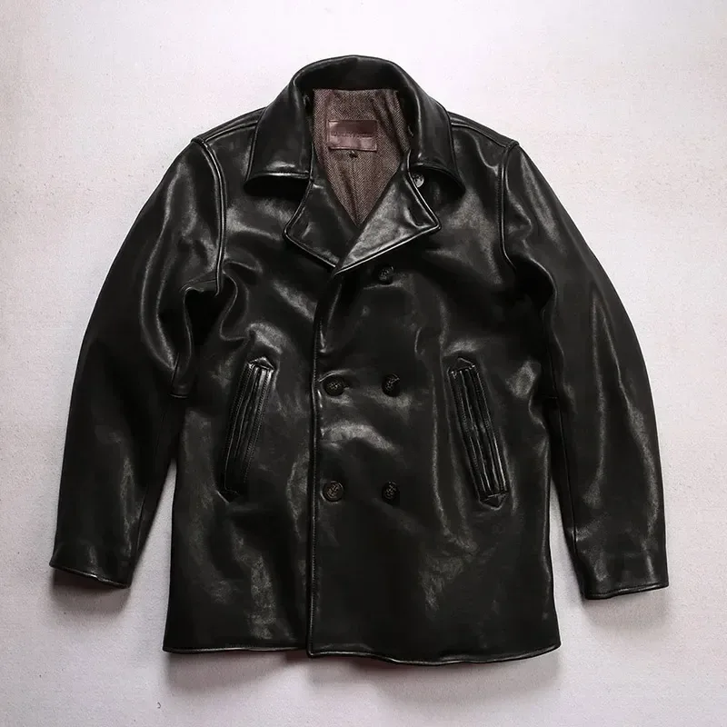 Men’s Premium Italian Sheepskin Leather Jacket – Classic Durable Slim Fit Design | Asian Size - Image 3