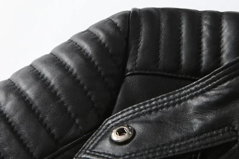 Women’s Genuine Suede Leather Jacket – Soft Slim Fit Motorcycle Coat, Streetwear Style, Plus Size Available - Image 6