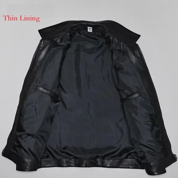 Men’s Genuine Sheepskin Leather Jacket – Soft Real Leather Business & Leisure Coat, US Size Classic Style - Image 5