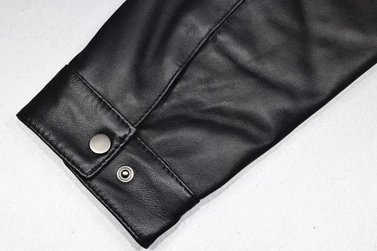 Men’s Genuine Sheepskin Leather Jacket – Soft Real Leather Business & Leisure Coat, US Size Classic Style - Image 4