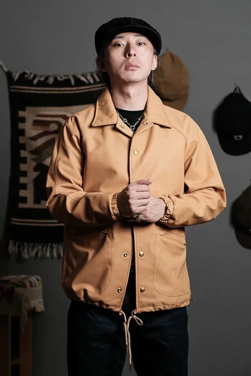 Men’s American Vintage Vegetable-Tanned Cowhide Leather Jacket – Luxury Quality Genuine Leather Casual Loose-Fit Coat - Image 5