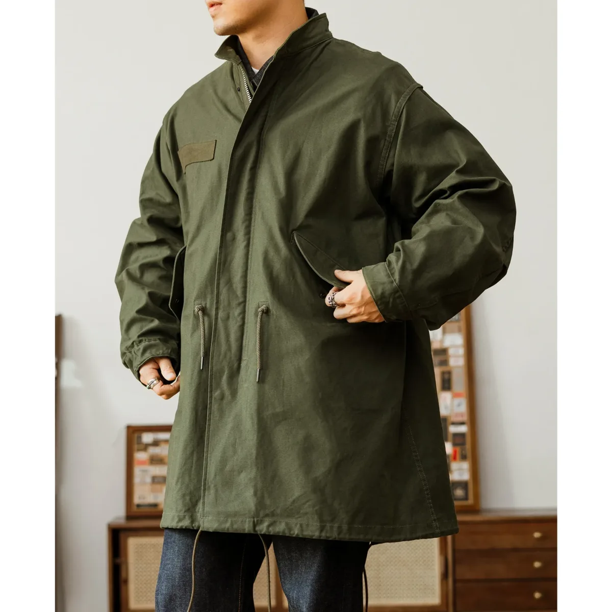 Men’s RedTornado Classic Army Jacket – High-Quality Handmade Cotton Military Reissue (US Size) - Image 3