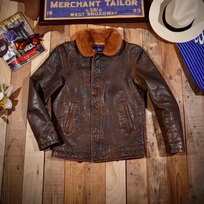 Men’s Luxury Vintage Argentine Bullhide Leather Jacket – Retro Brown Genuine Leather N1 Classic Warm Coat - Image 2
