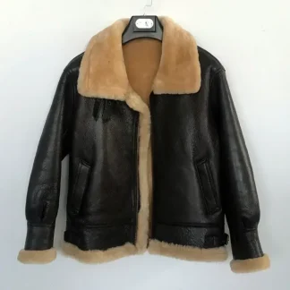 Nature Fur Men Original Sheepskin Fur Genuine Leather Jacket Men's Motorcycle Jacket Thick Real Leather Top Man Winter Coat 2025