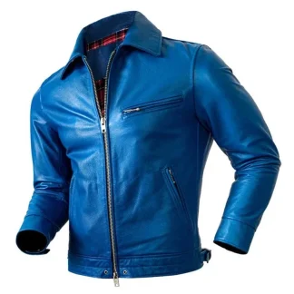 Men’s New Arrival Genuine Calfskin Leather Jacket – Soft Slim Fit Casual Oversized Coat